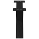 2 db acél fekete dohányzóasztal lábak x-alakú 70x(30-31) cm