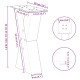 2 db antracit acél dohányzóasztal lábak x-alakú 38x(42-43) cm
