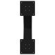 2 db acél fekete dohányzóasztal lábak x-alakú 50x(42-43) cm