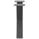 2 db antracit acél dohányzóasztal lábak x-alakú 50x(42-43) cm
