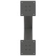 2 db antracit acél dohányzóasztal lábak x-alakú 50x(42-43) cm