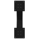 2 db acél fekete dohányzóasztal lábak x-alakú 60x(42-43) cm