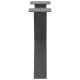 2 db antracit acél dohányzóasztal lábak x-alakú 60x(42-43) cm