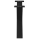2 db acél fekete dohányzóasztal lábak x-alakú 70x(42-43) cm