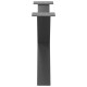 2 db antracit acél dohányzóasztal lábak x-alakú 70x(42-43) cm