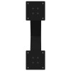 2 db x alakú étkezőasztal láb fekete acél 60 x (72-73) cm