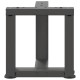 2 db antracit acél dohányzóasztal lábak t-alakú 30x25x(30-31)cm