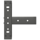 2 db antracit acél dohányzóasztal lábak t-alakú 30x25x(30-31)cm