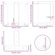 2 db antracit acél dohányzóasztal lábak t-alakú 30x25x(30-31)cm