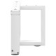 2 db fehér acél dohányzóasztal lábak t-alakú 40x25x(30-31) cm