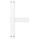 2 db fehér acél dohányzóasztal lábak t-alakú 40x25x(30-31) cm