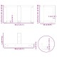 2 db fehér acél dohányzóasztal lábak t-alakú 40x25x(30-31) cm