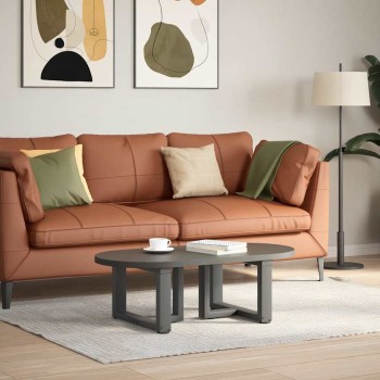 2 db antracitszürke, t-alakú acél dohányzóasztal láb 40x25x(30-31) cm