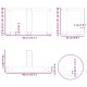 2 db antracit acél dohányzóasztal lábak t-alakú 40x25x(30-31)cm
