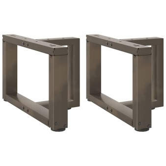 2 db fekete, t-alakú acél dohányzóasztal láb 40x25x(30-31) cm