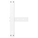 2 db fehér acél dohányzóasztal lábak t-alakú 50x25x(30-31) cm