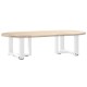 2 db fehér acél dohányzóasztal lábak t-alakú 50x25x(30-31) cm