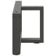 2 db antracit acél dohányzóasztal lábak t-alakú 70x25x(30-31)cm