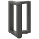 2 db antracit acél dohányzóasztal lábak t-alakú 28x25x(42-43)cm