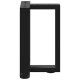 2 db fekete acél dohányzóasztal lábak t-alakú 38x25x(42-43) cm