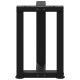 2 db fekete acél dohányzóasztal lábak t-alakú 38x25x(42-43) cm