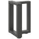 2 db antracit acél dohányzóasztal lábak t-alakú 38x25x(42-43)cm
