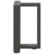 2 db antracit acél dohányzóasztal lábak t-alakú 38x25x(42-43)cm