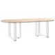 2 db fehér acél dohányzóasztal lábak t-alakú 50x25x(42-43) cm