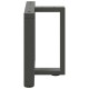 2 db antracit acél dohányzóasztal lábak t-alakú 50x25x(42-43)cm
