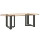 2 db antracit acél dohányzóasztal lábak t-alakú 50x25x(42-43)cm