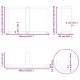 2 db antracit acél dohányzóasztal lábak t-alakú 60x25x(42-43)cm