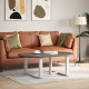 2 db fehér acél dohányzóasztal lábak t-alakú 70x25x(42-43) cm