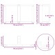 2 db fehér acél dohányzóasztal lábak t-alakú 70x25x(42-43) cm