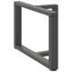 2 db antracit acél dohányzóasztal lábak t-alakú 70x25x(42-43)cm