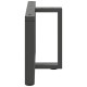 2 db antracit acél dohányzóasztal lábak t-alakú 70x25x(42-43)cm