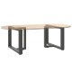 2 db antracit acél dohányzóasztal lábak t-alakú 70x25x(42-43)cm