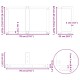 2 db antracit acél dohányzóasztal lábak t-alakú 70x25x(42-43)cm