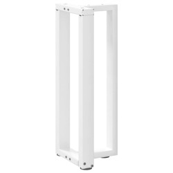 2 db fehér acél konzolasztal lábak t-alakú 20x28x(72-73) cm