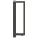 2 db antracit acél konzolasztal lábak t-alakú 20x28x(72-73) cm