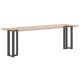 2 db antracit acél konzolasztal lábak t-alakú 20x28x(72-73) cm