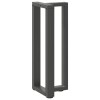 2 db antracitszürke t-alakú acél konzolasztal láb 38x25x(72-73) cm