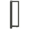 2 db antracitszürke t-alakú acél konzolasztal láb 38x25x(72-73) cm