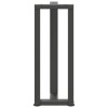 2 db antracitszürke t-alakú acél konzolasztal láb 38x25x(72-73) cm