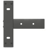 2 db antracitszürke t-alakú acél konzolasztal láb 38x25x(72-73) cm