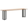 2 db antracitszürke t-alakú acél konzolasztal láb 38x25x(72-73) cm