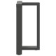 2 db antracit acél étkezőasztal lábak t-alakú 50x35x(72-73) cm