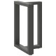 2 db antracit acél étkezőasztal lábak t-alakú 60x35x(72-73) cm
