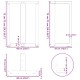 2 db antracit acél étkezőasztal lábak t-alakú 60x35x(72-73) cm
