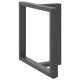 2 db antracit acél étkezőasztal lábak t-alakú 70x35x(72-73) cm