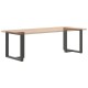 2 db antracit acél étkezőasztal lábak t-alakú 70x35x(72-73) cm